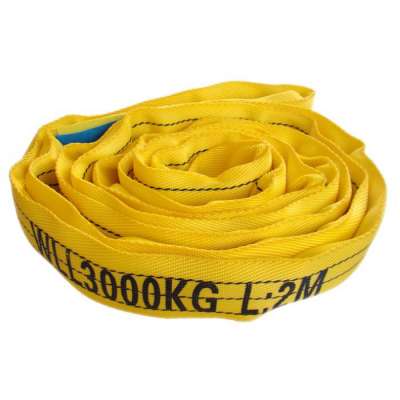 TUV GS Polyester Round flat Lifting Webbing belt Sling eye lift