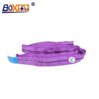 100% polyester TUV GS Flat Webbing Sling with reinforced lifting eyes