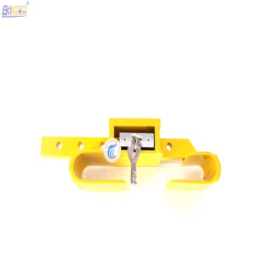 Yellow Painted Steel cargo semi-trailer storage container door lock